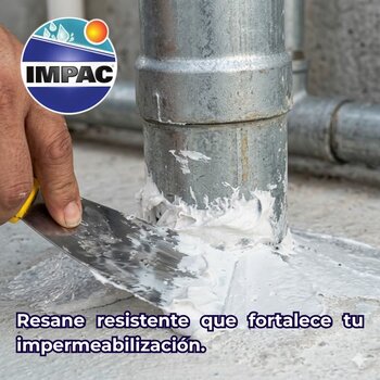 Cemento Plástico Acrílico Blanco Impac 3.8 L