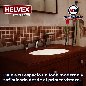 Lavabo Bajo Cubierta Helvex con Rebosadero Blanco LV Lugano