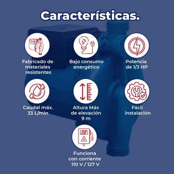 Bomba Presurizadora Rotoplas 1/3 Hp 110v Para Mejorar Presión