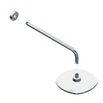 Regadera Cuadrada Plato Ancho 10 x 10 pulg 3 Chorros Cromo H-330