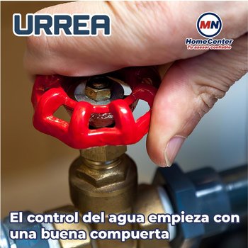 Válvula de Compuerta Roscable de laton Urrea 13 mm