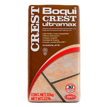 Boquilla con arena 10 kg Crest color chocolate