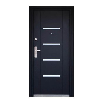 Puerta de Alta Seguridad Derecha 95x213 cm Negra