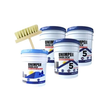 Paquete Unimper 5A 3 Cubetas Incluye Sellador y Cepillo ixtle