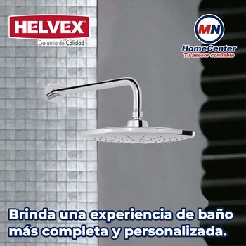 Regadera Cuadrada de Plato Ancho 10 x 10" Helvex 3 Chorros