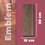 Piso Emblem Brown Daltile 18x50 cm