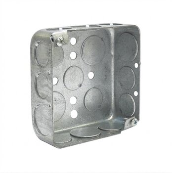 Caja Cuadrada Galvanizada Reforzada 6x6