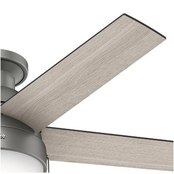 Ventilador Anslee LP Plata mate 46 pulg Hunter