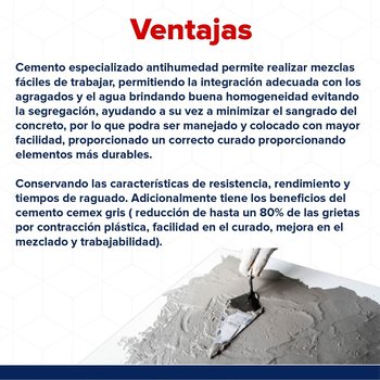 Cemento Gris Monterrey 25 kg Antihumedad