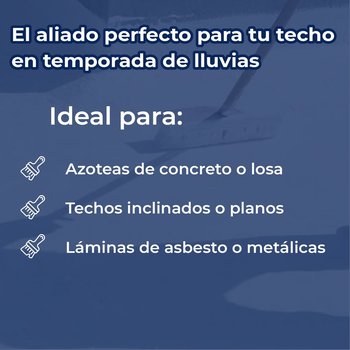 Impermeabilizante Acrílico Fibratado Unimper 5 años 3.8 l