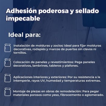 Pegamento High Tack Carpenters 500 Gr Para Madera