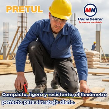 Cinta de Medir Flexómetro rojo 5 m cinta 19 mm en tarjeta Pretul