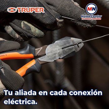Pinza Electricista Profesional Comfort Grip Truper 7 pulg