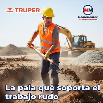 Pala T-2000 Redonda 29½” con Mango y Puño Ergonómico