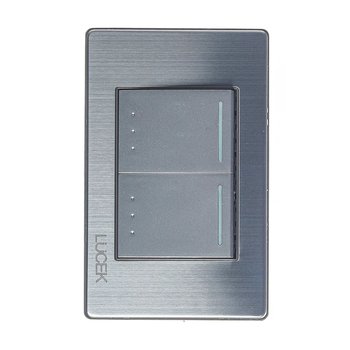 Placa 2 Apagadores Lucek BP09MP