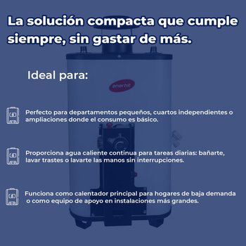Calentador de Paso Iusa Enerhit Gas Natural 5 L