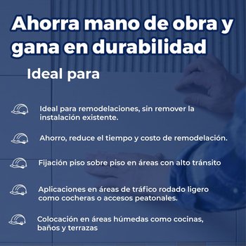 Adhesivo Piso/Piso Tráfico Intenso Bexel 10 kg Blanco