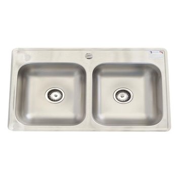 Fregadero Eb Técnica 84 x 56 cm 2 Tinas M11022