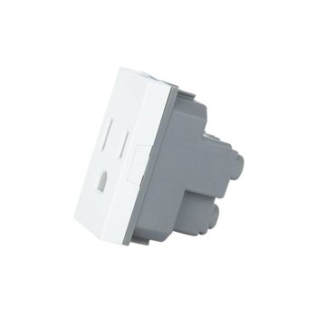 Contacto Sencillo Polarizado Modus Pro Blanco