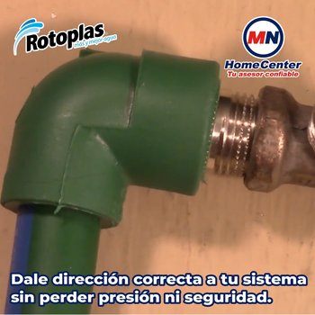 Codo Tuboplus 90 Rosca Interior 1" Para Instalación Hidráulica
