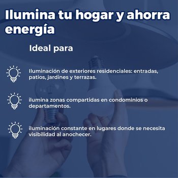 Foco Led Estevez con Fotocelda 9W Luz Cálida