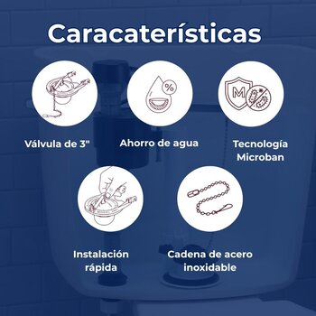 Tapón Sapo/Flapper Para Inodoro 3" Fluidmaster 5014LA