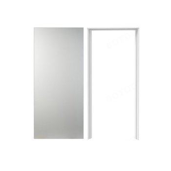 Paquete Puerta Lamina Lisa 85X2.10 MT Con Marco Metalico