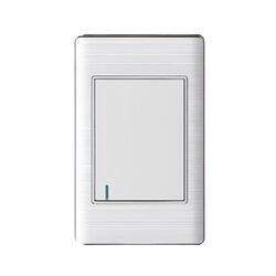 Placa Con 1 Apagador Sencillo Color Blanco Luxica