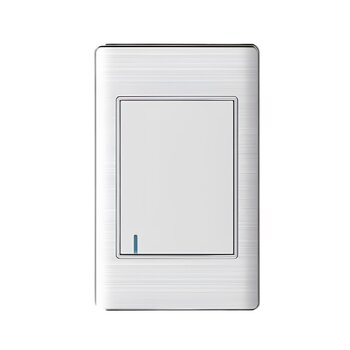 Placa Con 1 Apagador Sencillo Color Blanco Luxica