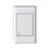 Placa Con 1 Apagador Sencillo Color Blanco Luxica