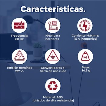 Convertidor Tierra Volteck 127 V