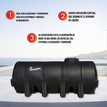 Tanque Nodriza Negro 5000 l Rotoplas Estándar
