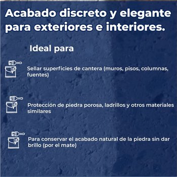 Sellador Acrílico Mate 19 L Cretosil para superficies de Cantera
