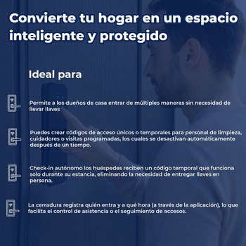 Cerradura Inteligente XE CI-400BT Bluetooth Negro Seguridad