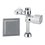 Fluxómetro Electrónico 4.8 L WC Helvex 110 Cromo FC-110-WC-4.8