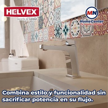 Llave Monomando Para Lavabo Bajo Helvex Linea Quadratta