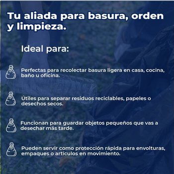 Bolsa de Basura Biorollo Virutex 50X70 CM 10 PZA