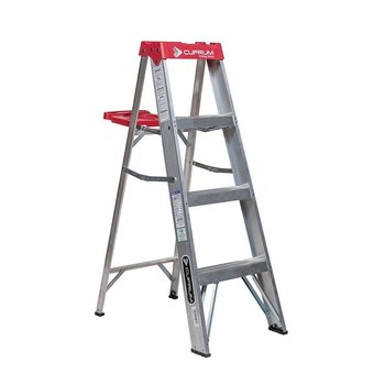 Escalera Tijera Aluminio Cuprum 3 Peldaños