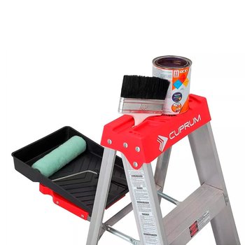 Escalera Tijera Aluminio 1.83 MTS 5 Peldaños 150 KG
