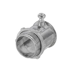 Conector conduit galvanizado pared delgada 19mm 3/4 con tornillo