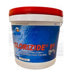 Tricloro Clorizide 91 Tableta 3 pulg 4 kg Spin Químico Alberca