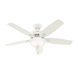 Ventilador Hunter Newsome Bowl 52 Pulgadas Blanco Fresco