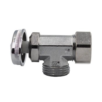 Llave Angular Cromada 013 x 013 mm ½ x ½ Rugo