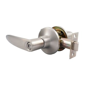 Cerradura Manija Baño Granito Níquel Satinado