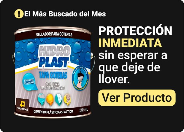 Tapagoteras Cemento Plástico Asfáltico Hidroplast Protexa 4 Lt