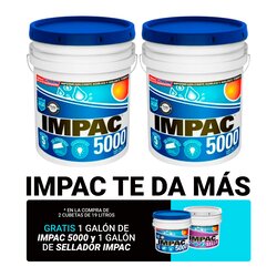 Promoción Impermeabilizante Acrílico Blanco Impac 5000 2 cubetas