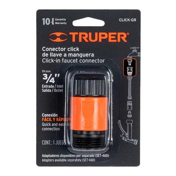 Conector Truper Sistema Click Rápida Conexión