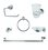 ACCESORIOS BAÑO EMPOTRAR CROMO