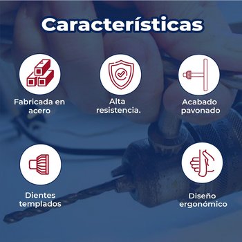 Llave para broquero taladro 3/8 pulgadas Truper