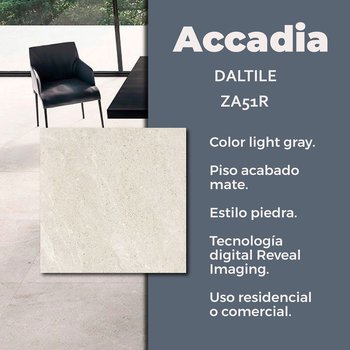 Piso Accadia Light Gray Daltile 90x90 cm Rectificado